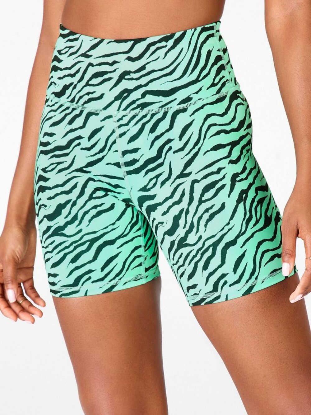 Fabletics High-Waisted Printed Ultracool Athletic Shorts Size Large